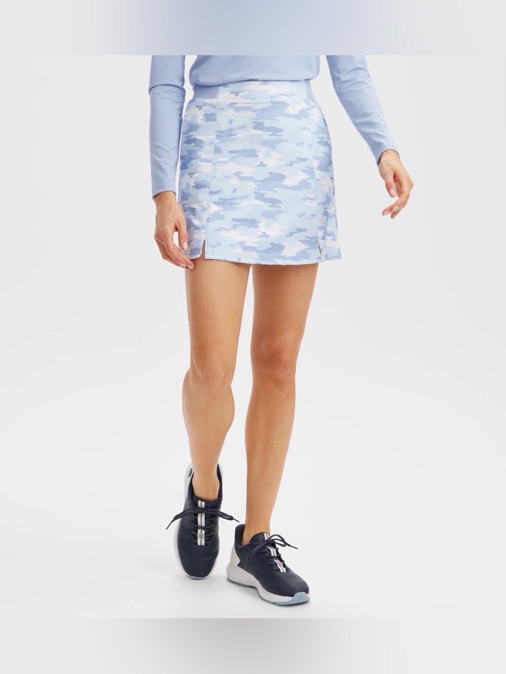 NWT Renwick Sport Camo Print Skort in Ice Camo
